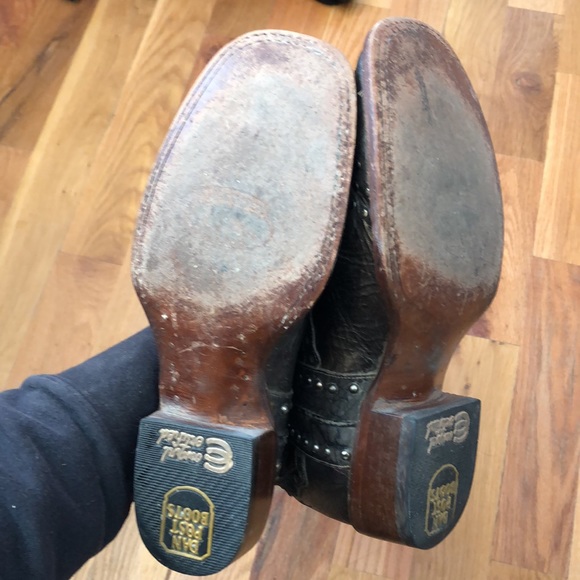 Dan post square toe studded tall boots 8 - Picture 6 of 6